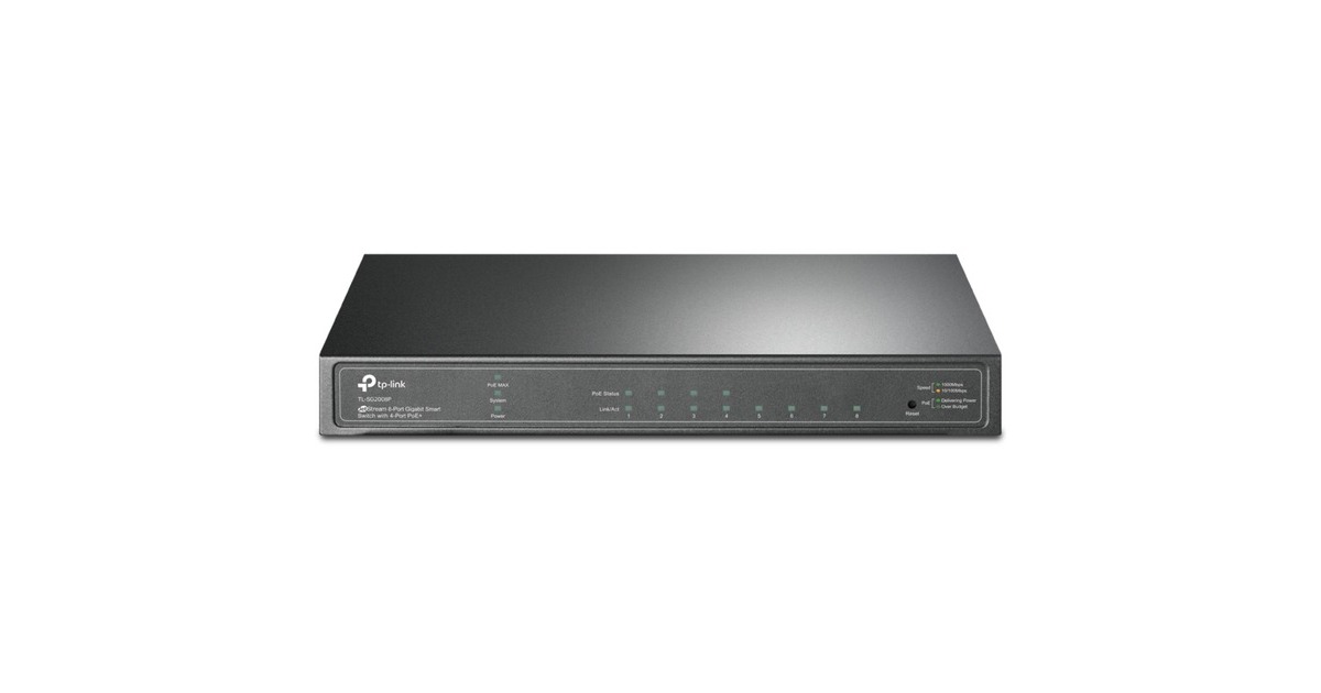 TP-LinkTL-SG2008P switch  (Zwart)