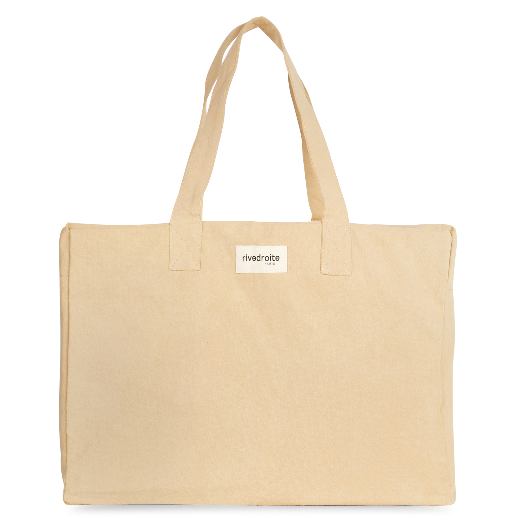 ELZEVIR - Sac de voyage en coton recyclé | Beige