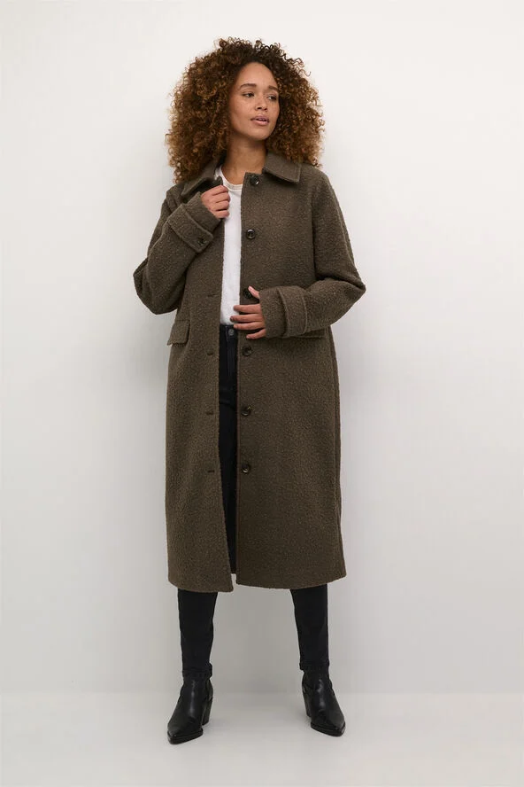 Kaffe KAannelise Coat Chestnut