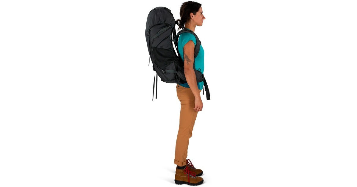 OspreyRenn 50 rugzak  (Donkergrijs, 50 Liter, One Size, Dark Charcoal/Gray Wolf)