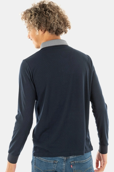 polos manches longues benson and cherry signature marine