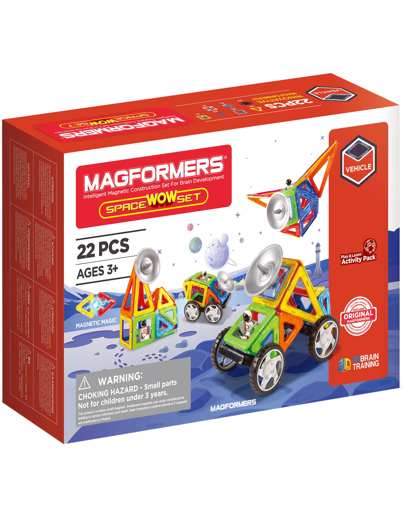 Magnet-Bausatz MAGFORMERS 274-67 SPACE WOW 22-teilig