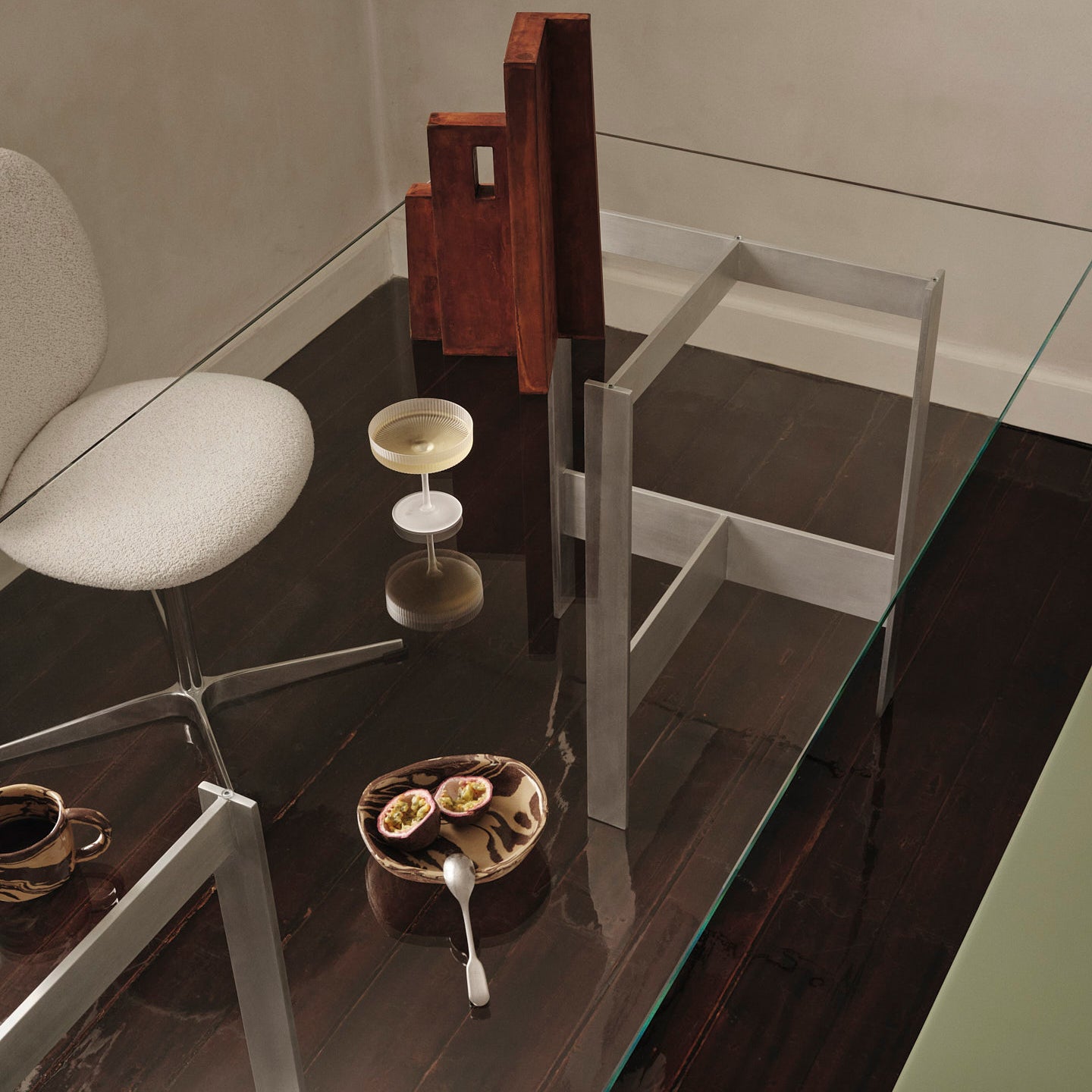 Ferm Living Lager Eettafel - 200 x 90 cm - Glas