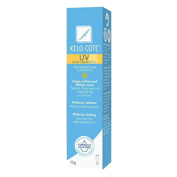 Gel UV para cicatrizes Kelo-Cote® da Alliance Pharma FPS 30 15g