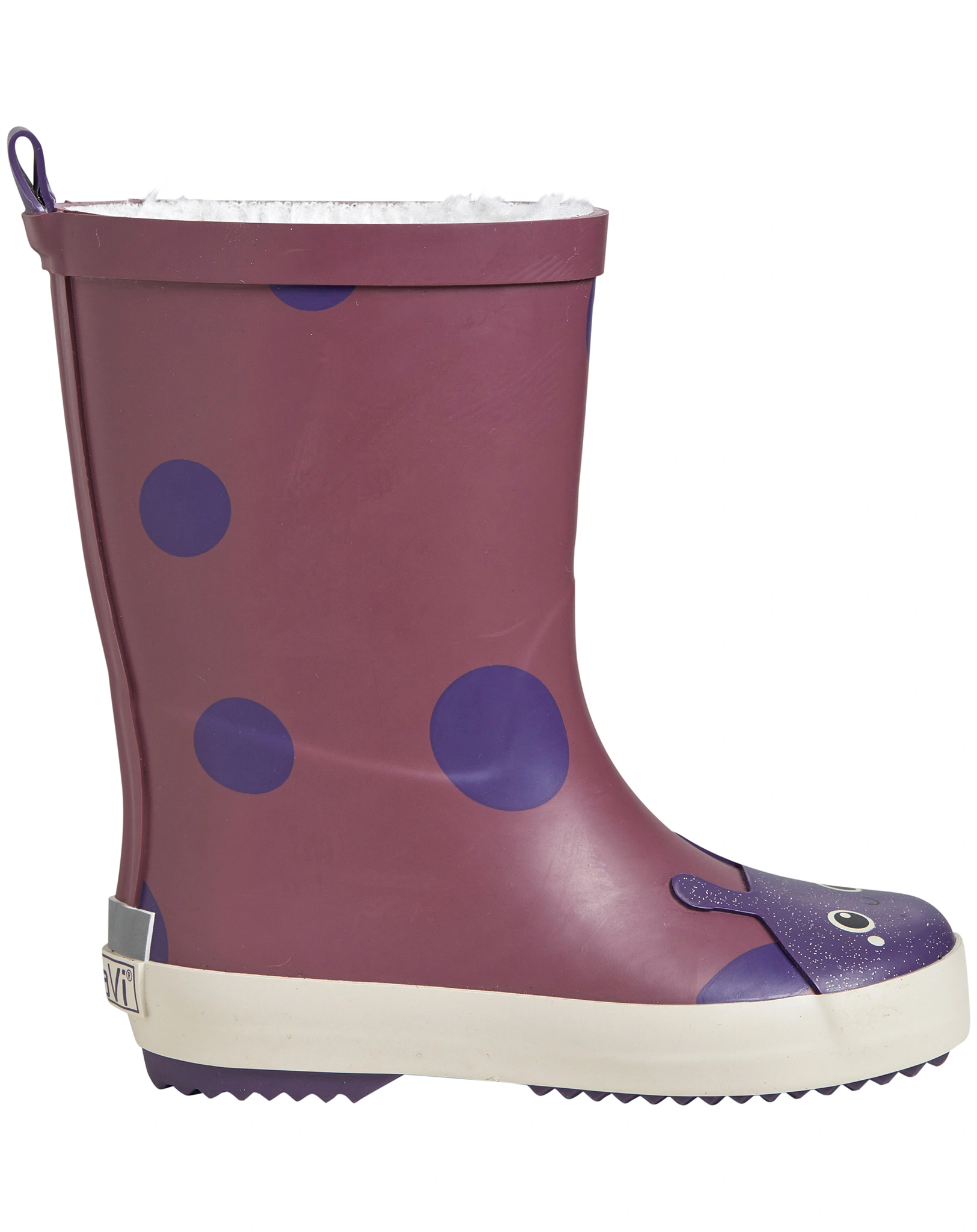 Gummistiefel BEETLE gefüttert in mauve