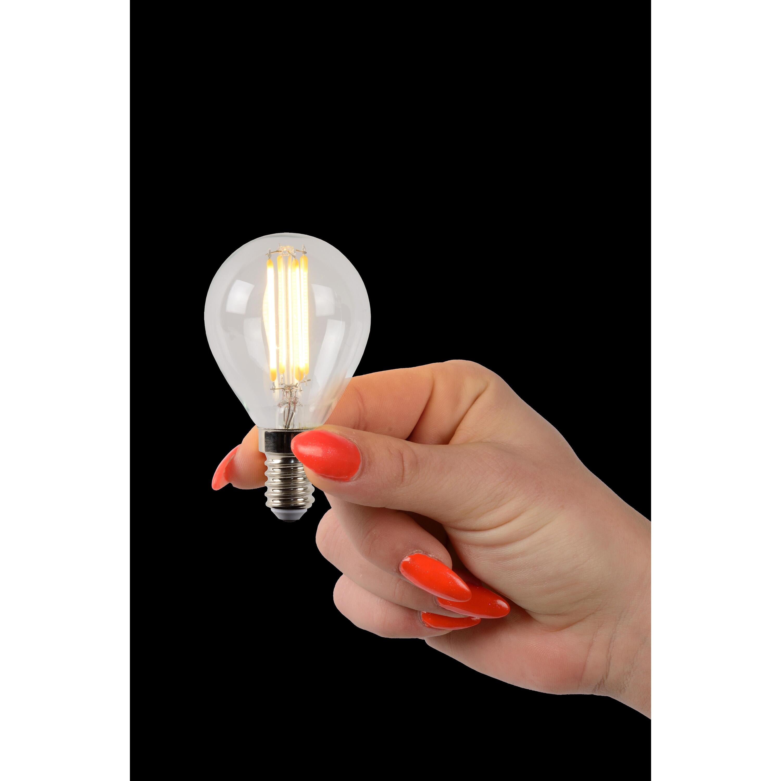 P45 LED lichtbron E14 4W 2700K transparant dimbaar