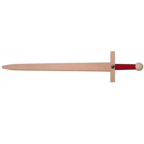 Zwaard lancelot met rood gevest - 60 cm