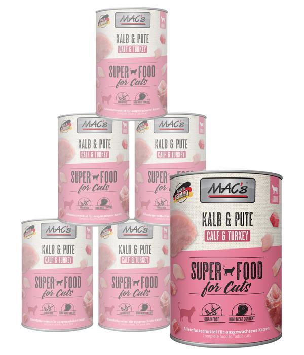 MAC's CAT Nassfutter für Katzen Fleischmenü,