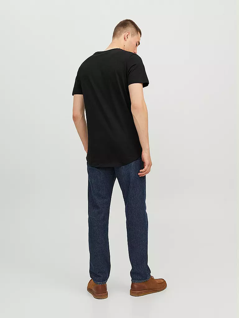 JACK & JONES T-Shirt JJENOA schwarz