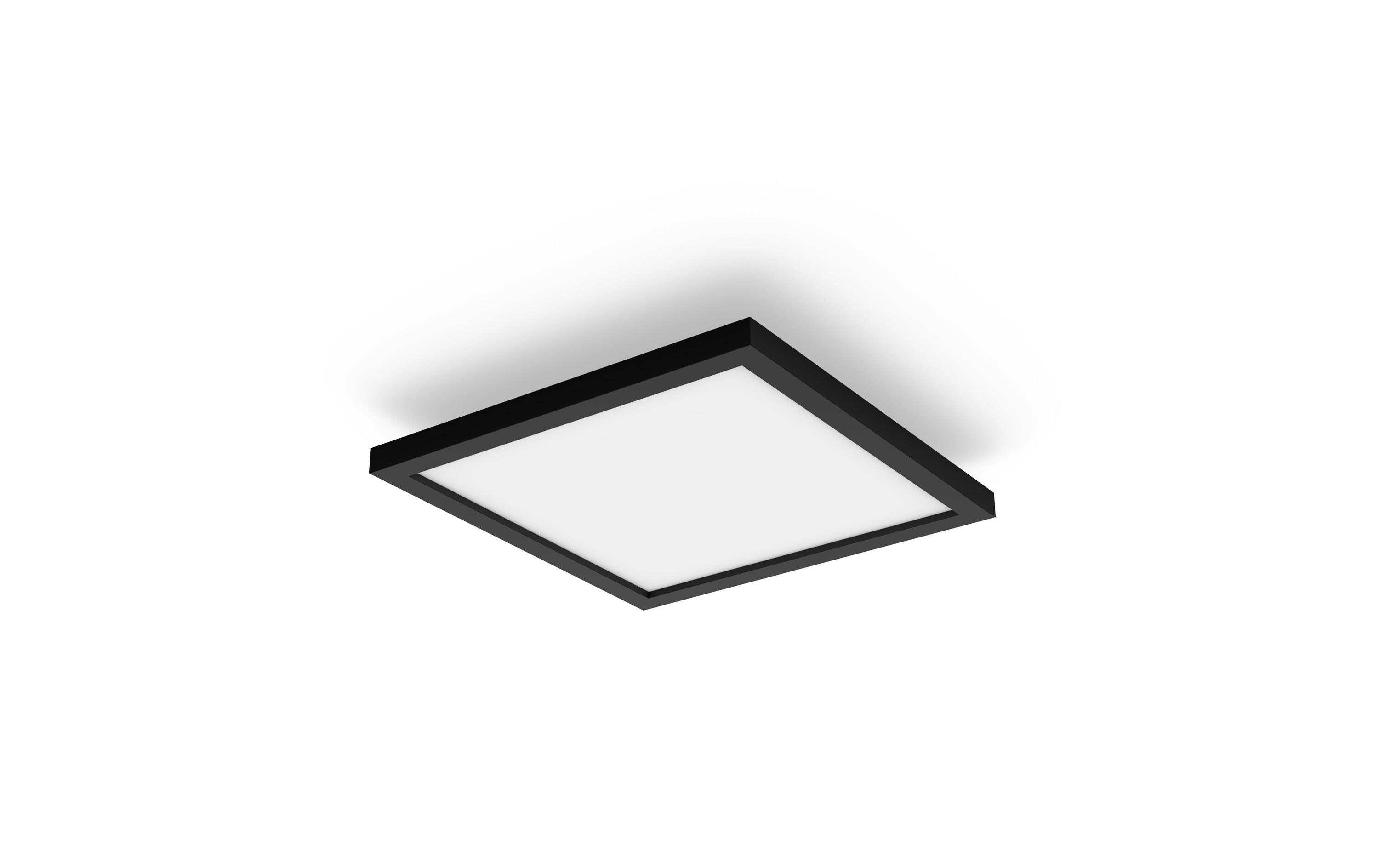 Panelleuchte White Ambiance Aurelle 30 x 30 cm Schwarz<br>Flaches Hue Panel