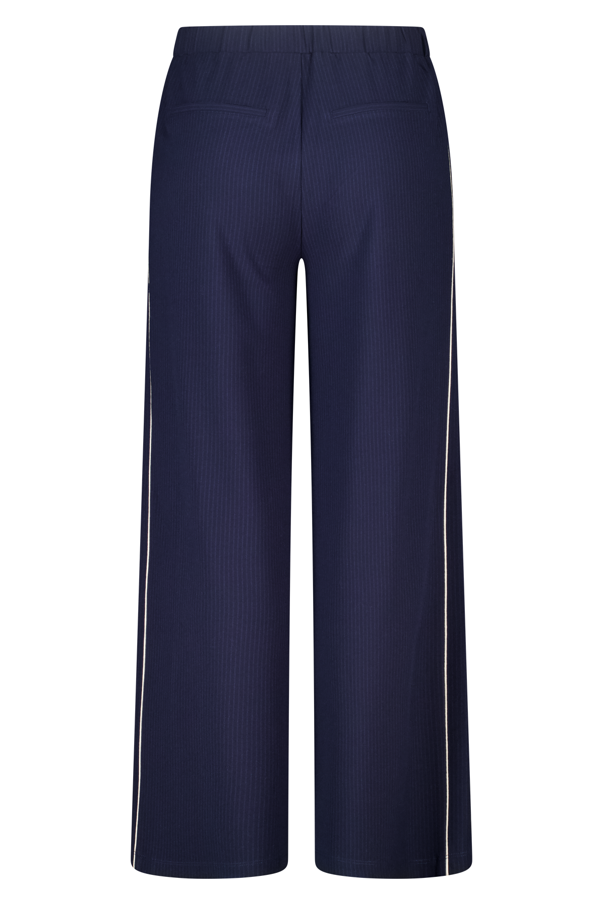 Gestreepte pantalon Navy blauw
