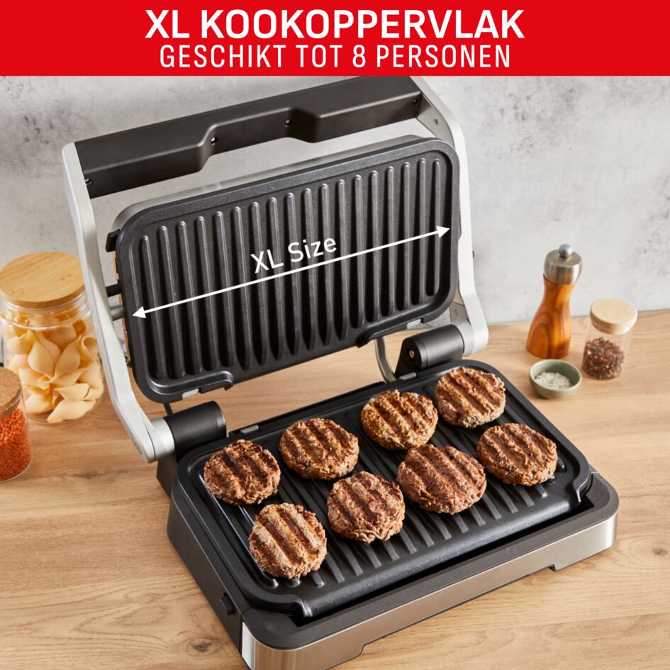 OptiGrill 4in1 XL GC784D Slimme contactgrill met bbq-functie - 12 automatische programma's