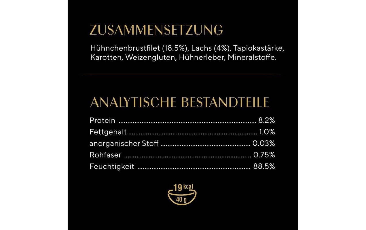 Nassfutter Classic Soup mit Salmon, 4 x 40gAlleinfuttermittel für ausgewachsene Katzen