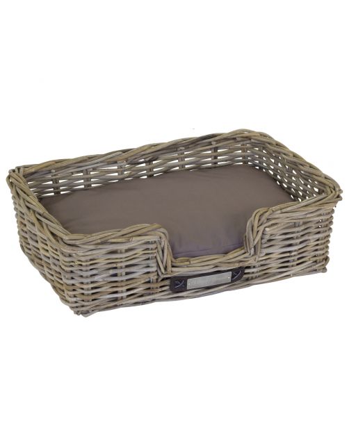 Happy-House Rieten Mand Recht Naturel - Hondenmand