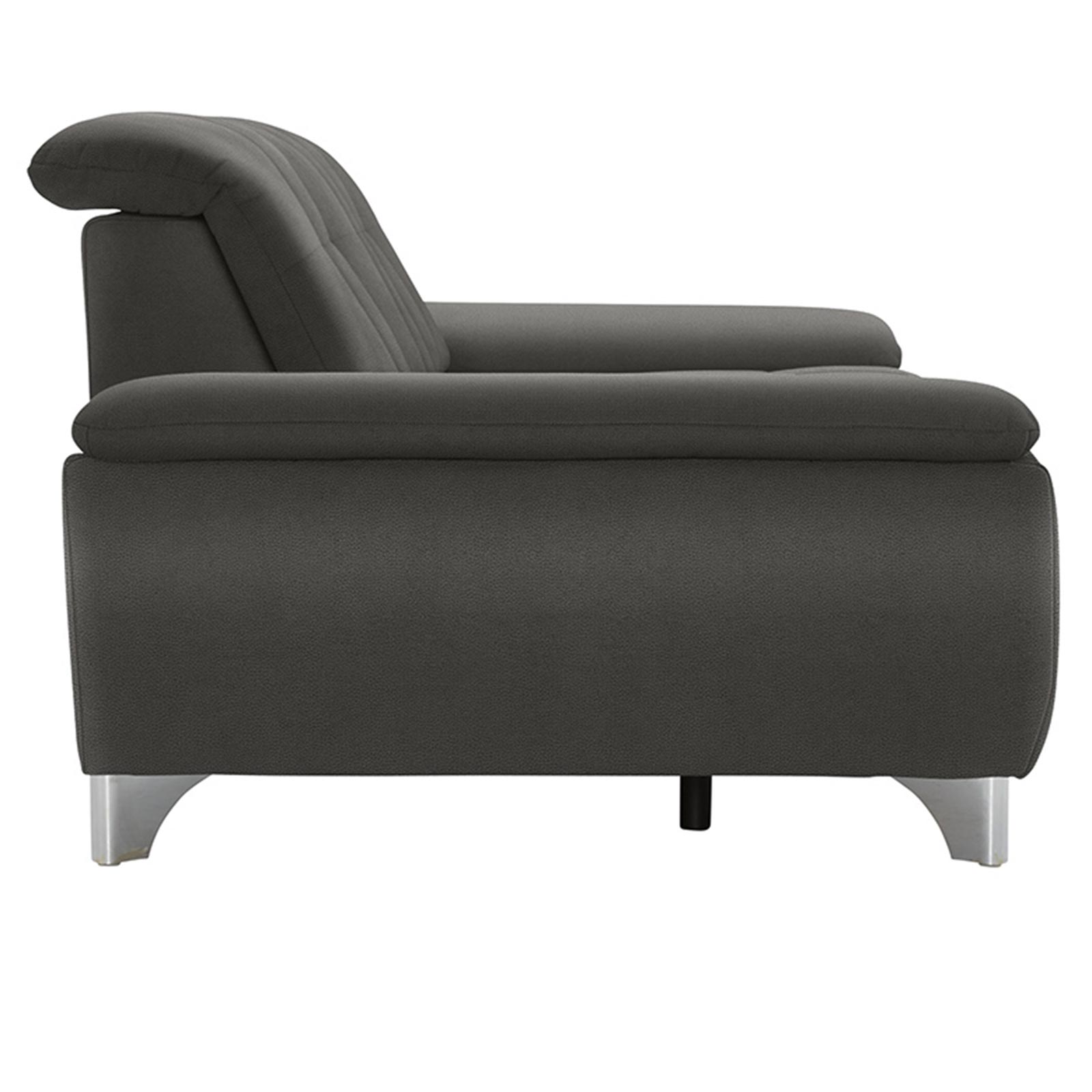 polsterpower 2,5-Sitzer-Sofa - Holiday steel - Basismodell