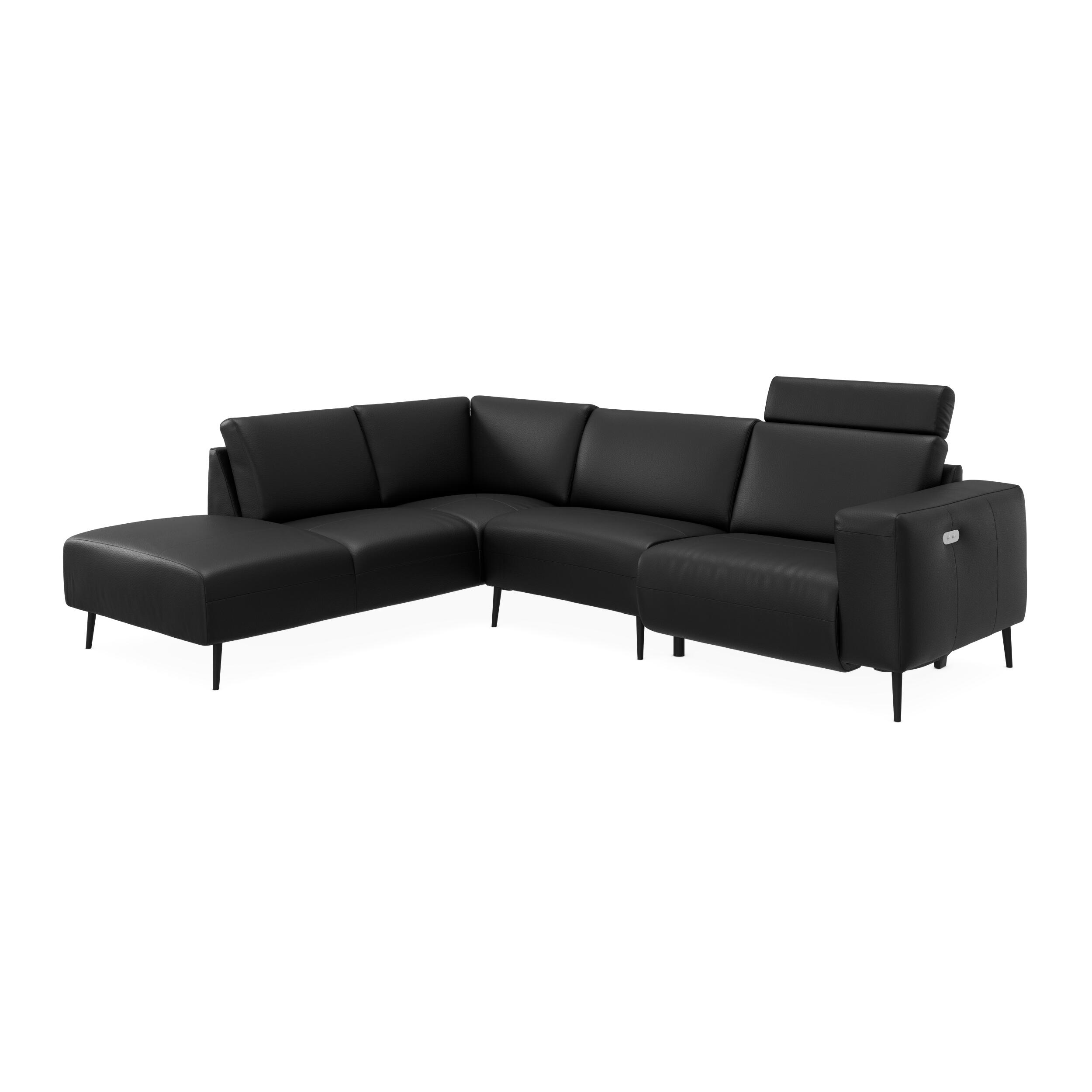 Remus venstrevendt sofa med pufafslutning