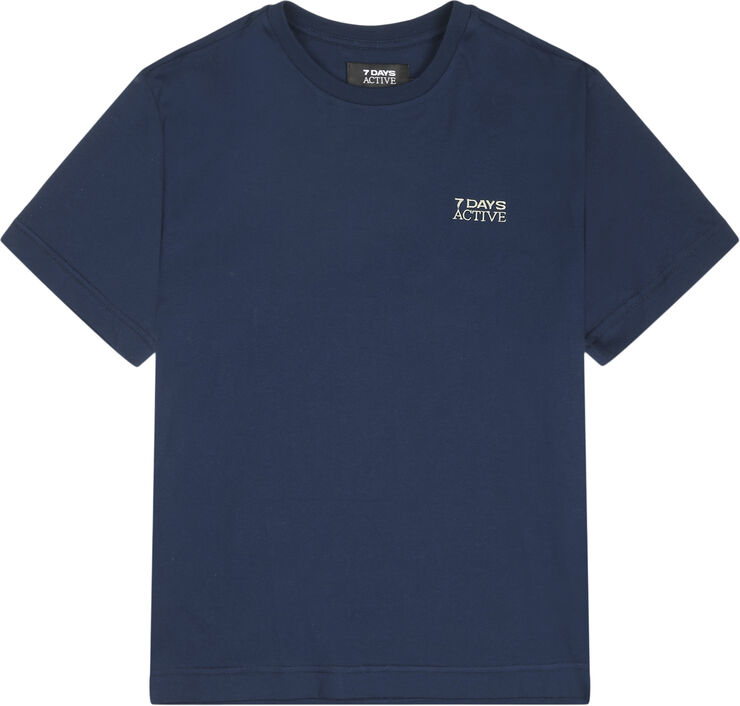 7 Days Active Organic Fitted Tee 333 pageant blue