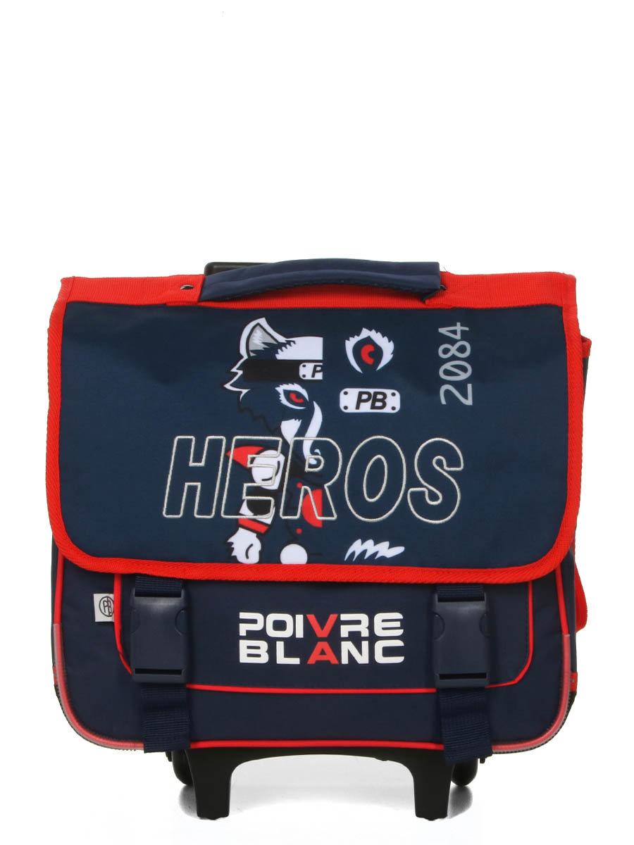 Cartable À roulettes Poivre Blanc Boy Fox Hero 38 cm