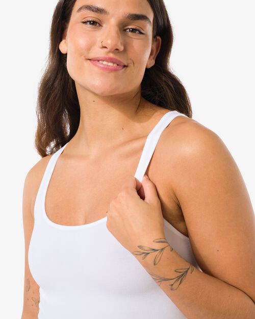 débardeur légèrement correcteur avec bambou blanc