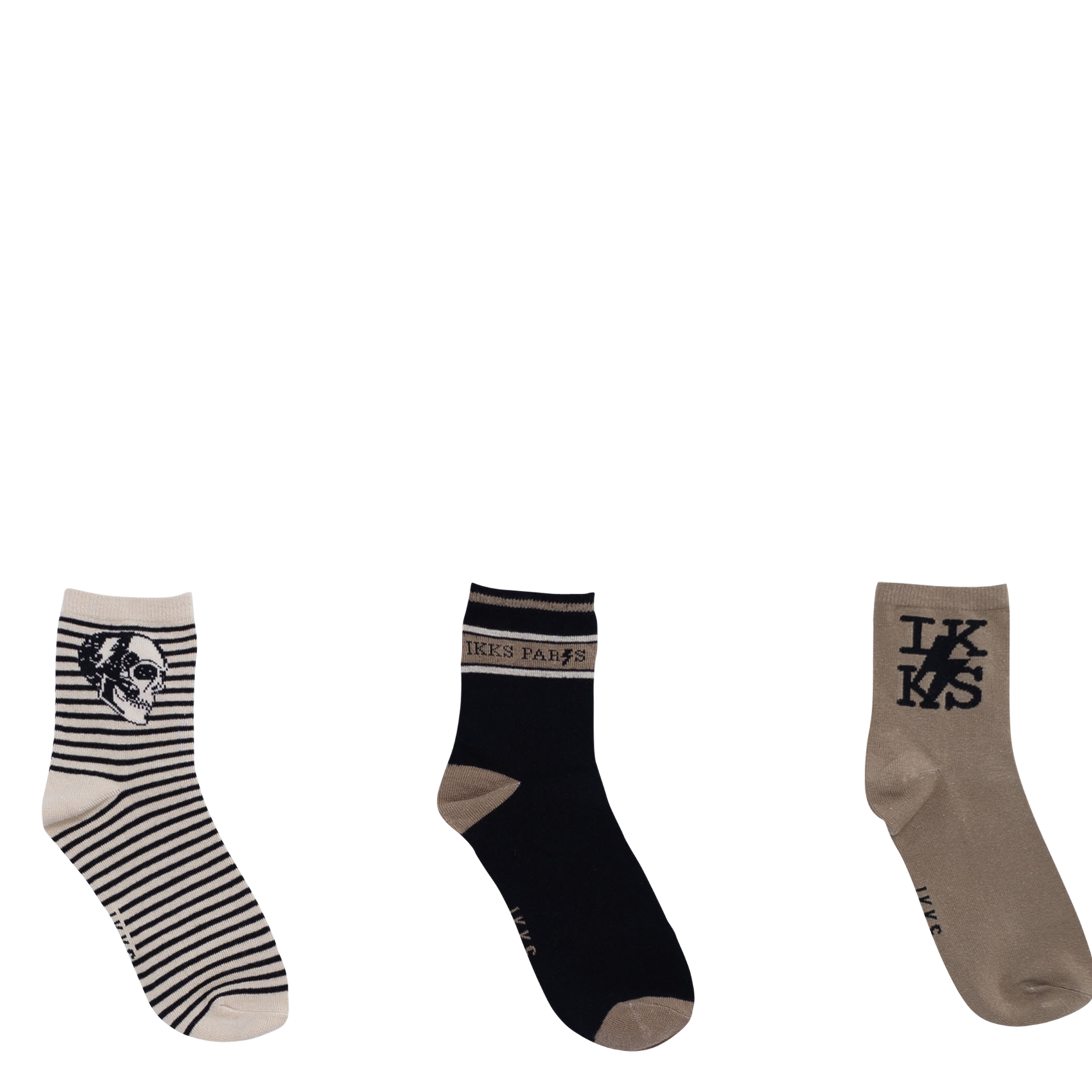 Lot de trois paires de chaussettes en coton mélangé | Noir