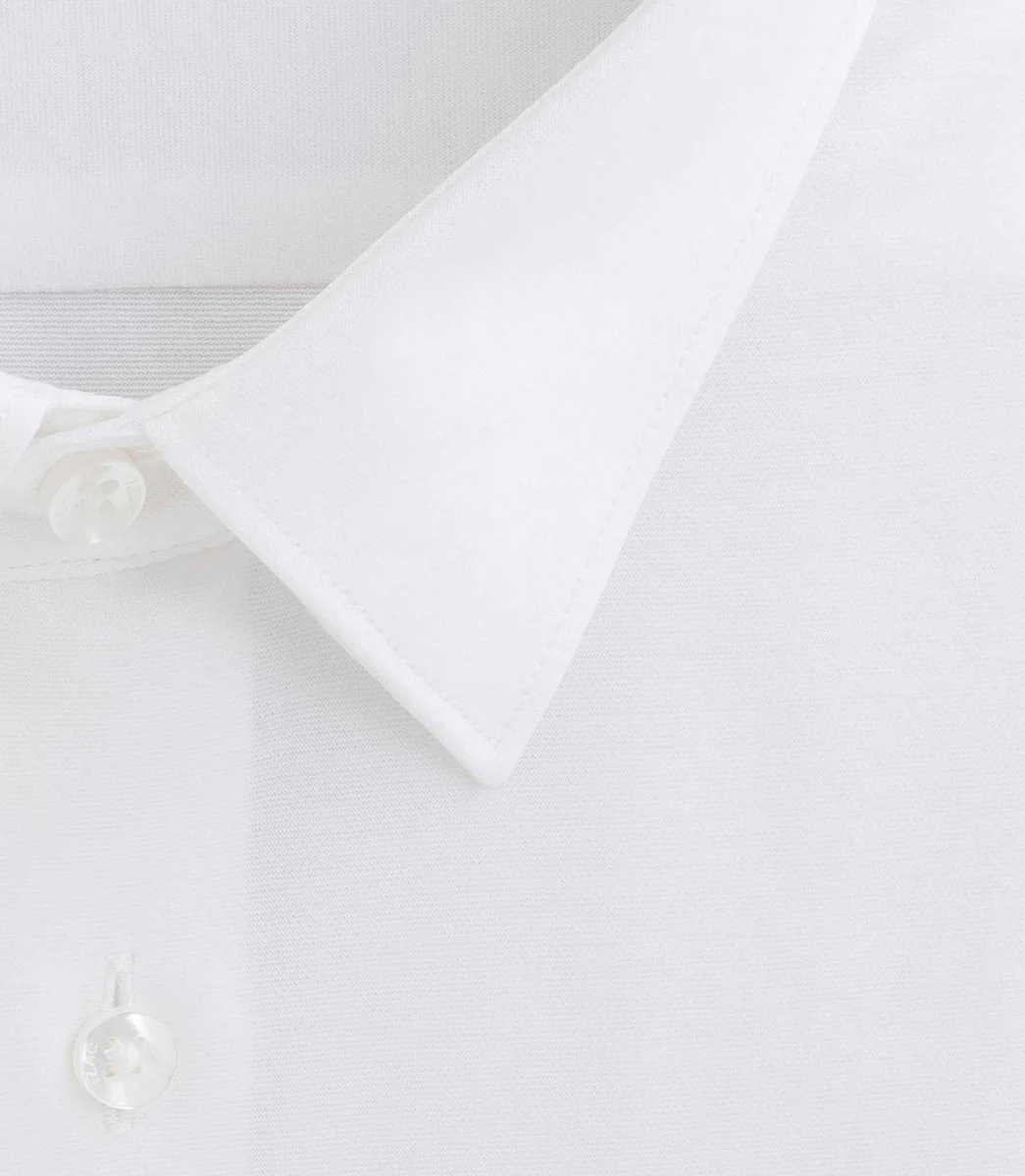 Chemise en jersey de coton blanc 