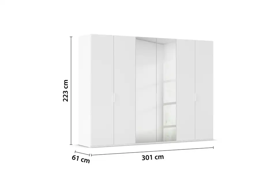 Drehtürenschrank Fifty 301 cm 6 Stück