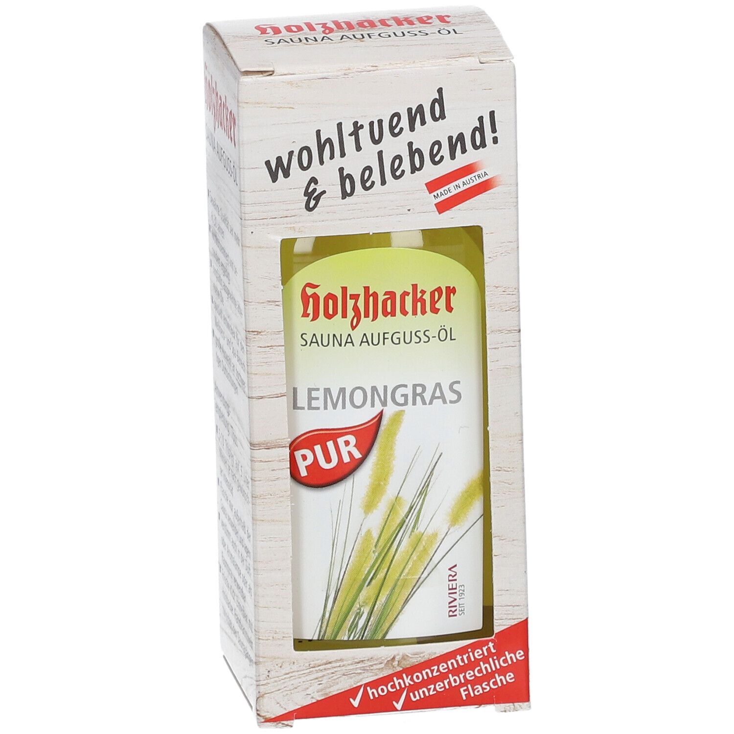 Holzhacker Sauna-Aufguss-Öl Lemongrass
