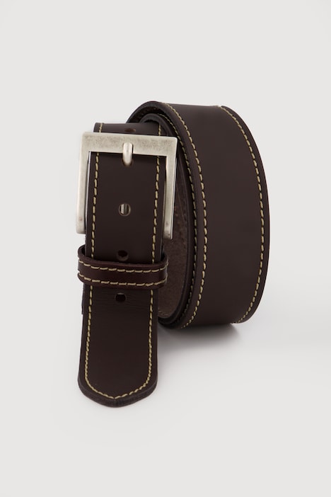 Leder-Gürtel, PullUp-Leder, Metall-Schließe, 4 cm breit, bis Gr. 170cm