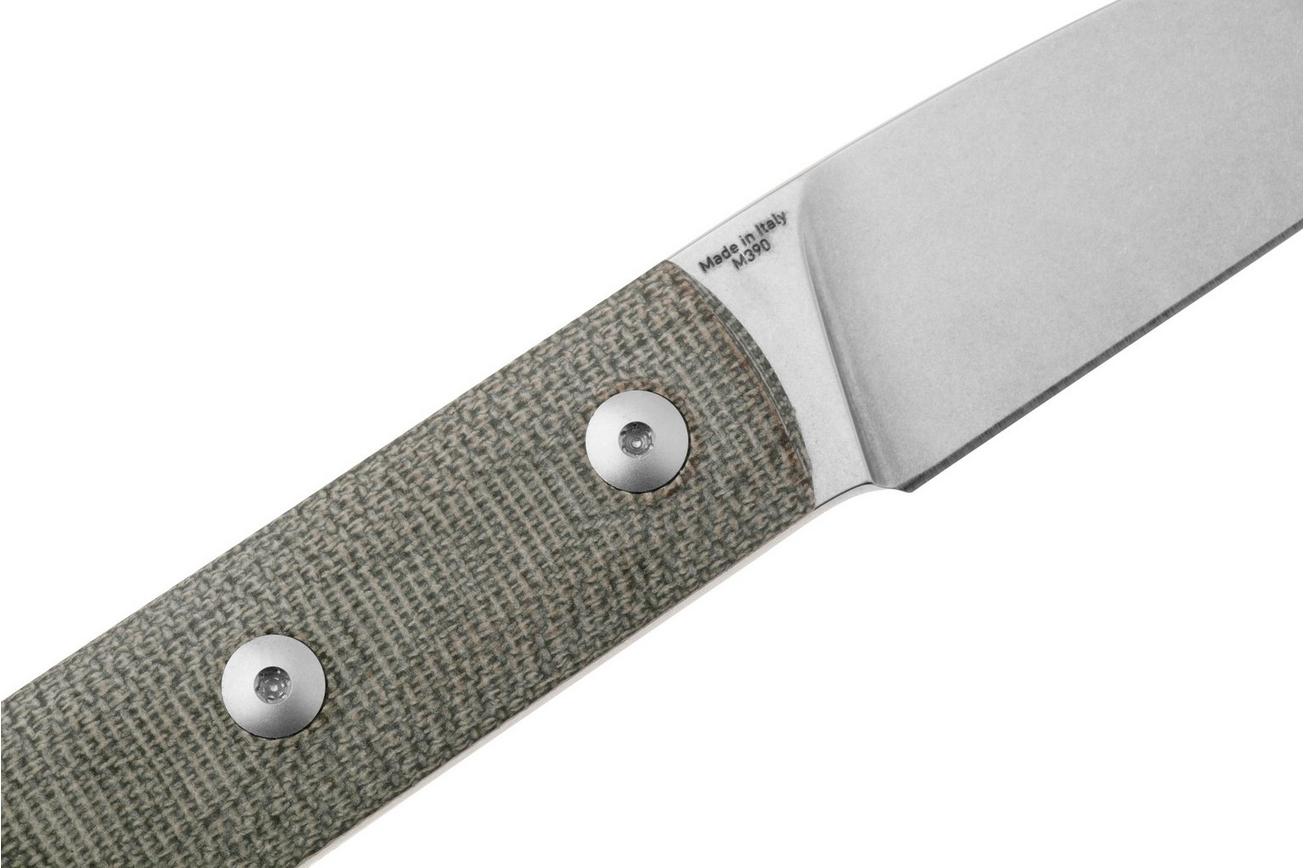 StraightLine Ally AL-GC Green Canvas Micarta, vaststaand mes