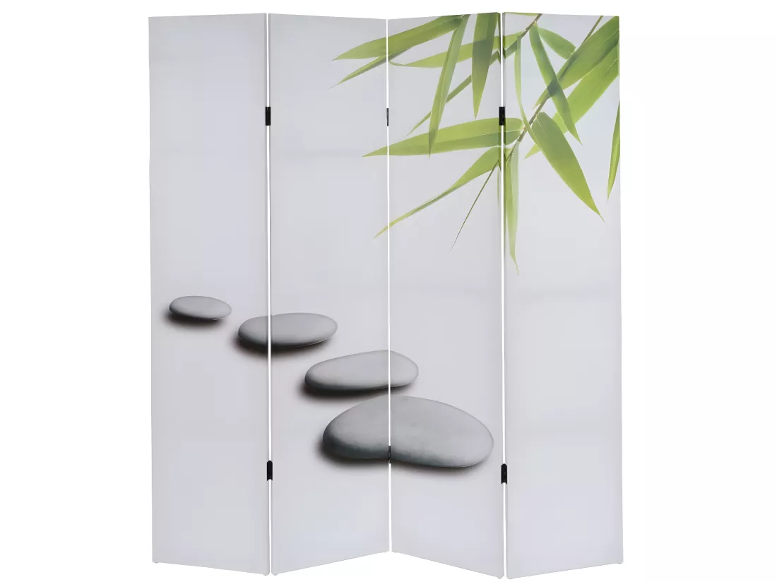 Paravent 4 panneaux pans 160 x 2.5 x 180 cm PAR04009