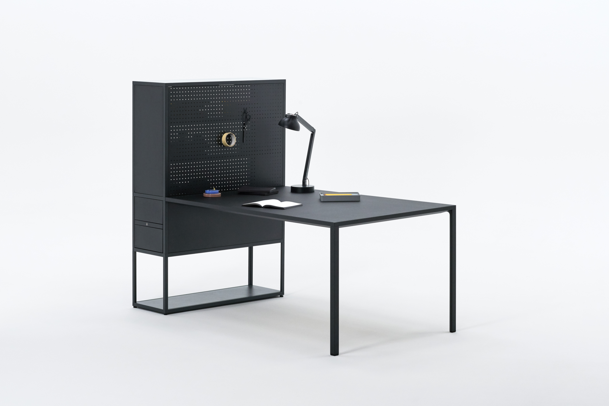HAY bureaulamp PC Double Arm Insert Ash Grey