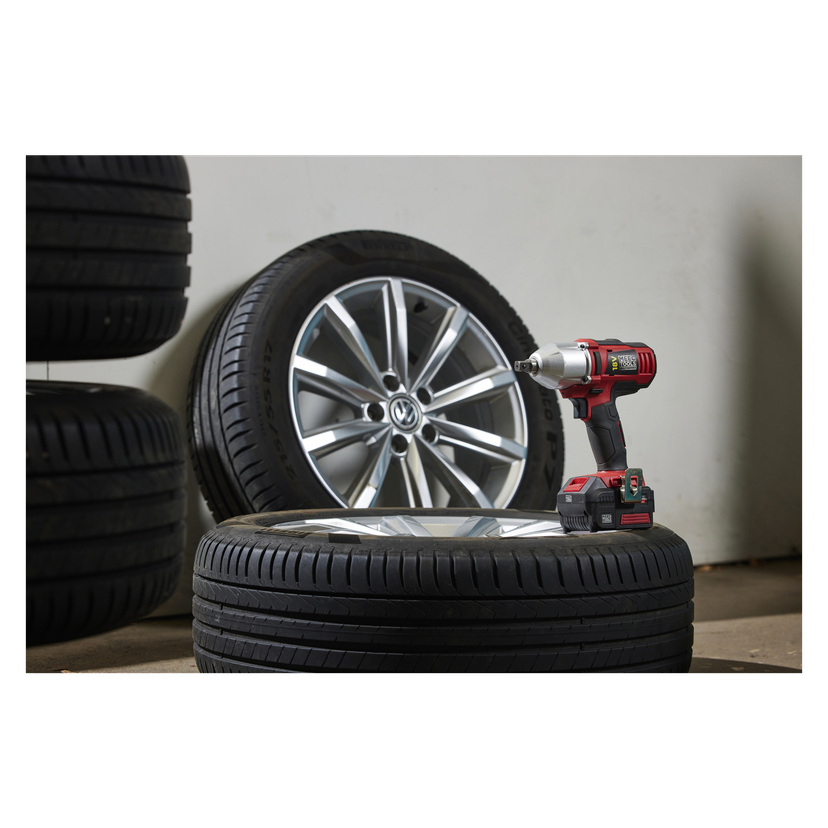 Batteridrevet muttertrekker 18 V 350 Nm 4 Ah