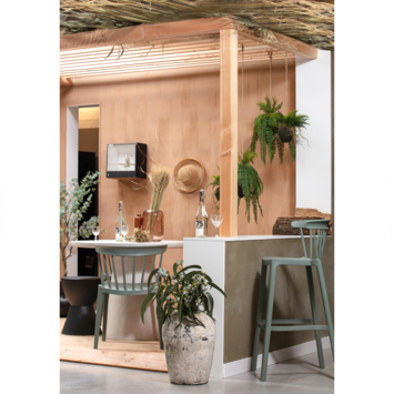 WOOOD barstoel tuin Bliss jadegroen kunststof