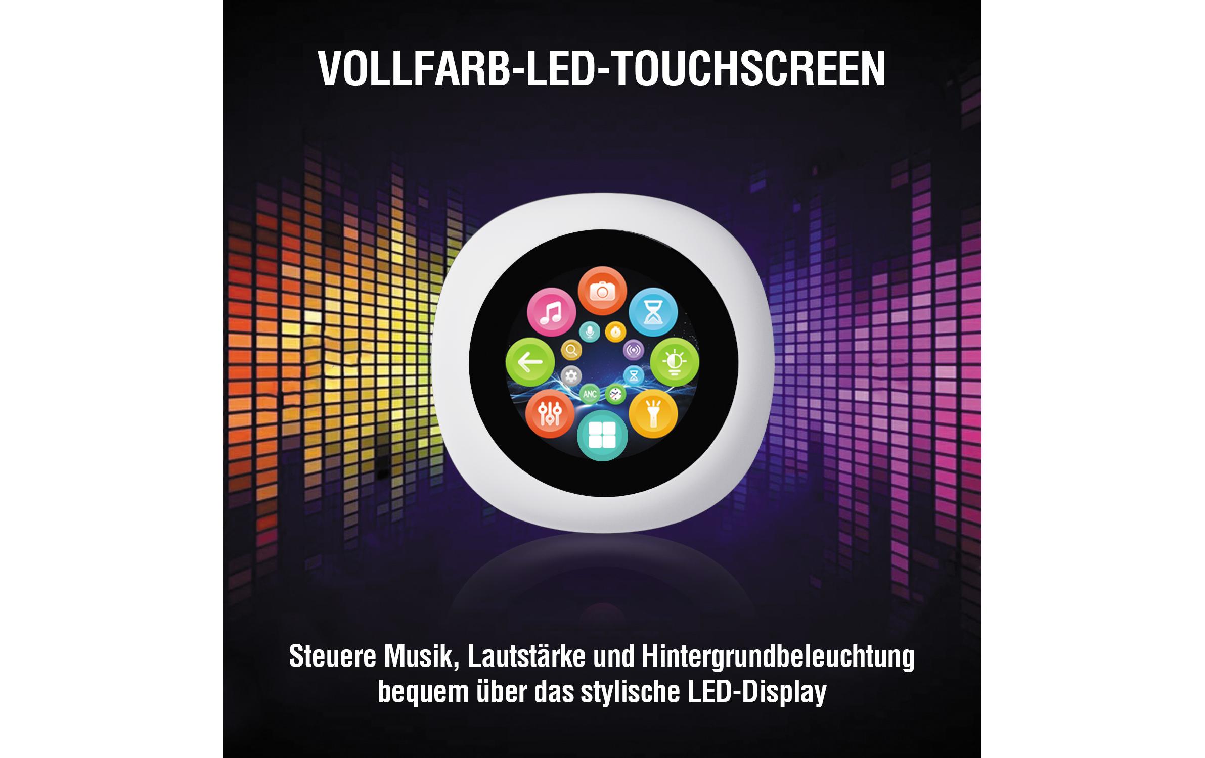 True Wireless In-Ear-Kopfhörer SkyBuds Screen Pro ANC WeissTrue-Wireless-Kopfhörer mit Geräuschunterdrückung und smarter Ladeschale