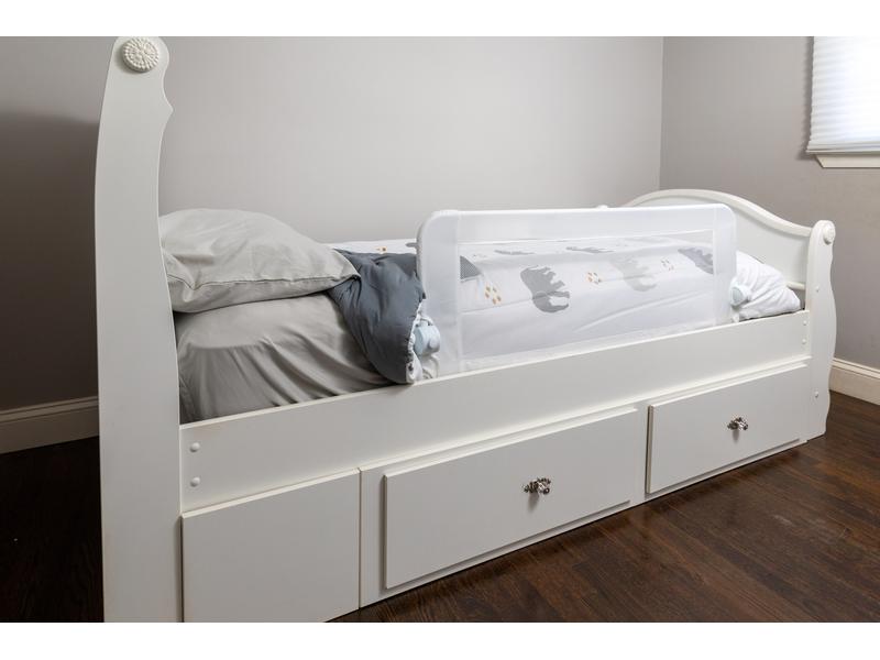 DREAMBABY Bettgitter Maggie Weiss 110 x 50 cm Geeignet für Standard & Boxspringbetten