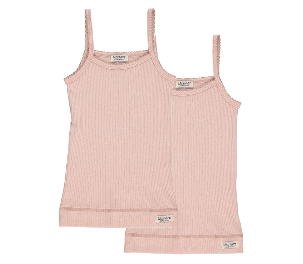 Strap Vest 2-pack, Undertøj - Rose
