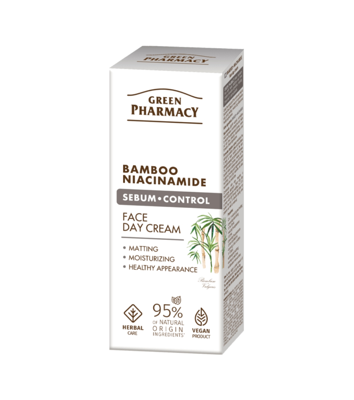 Green Pharmacy - Creme facial diurno de controle de sebo - Bambu + Niacinamida