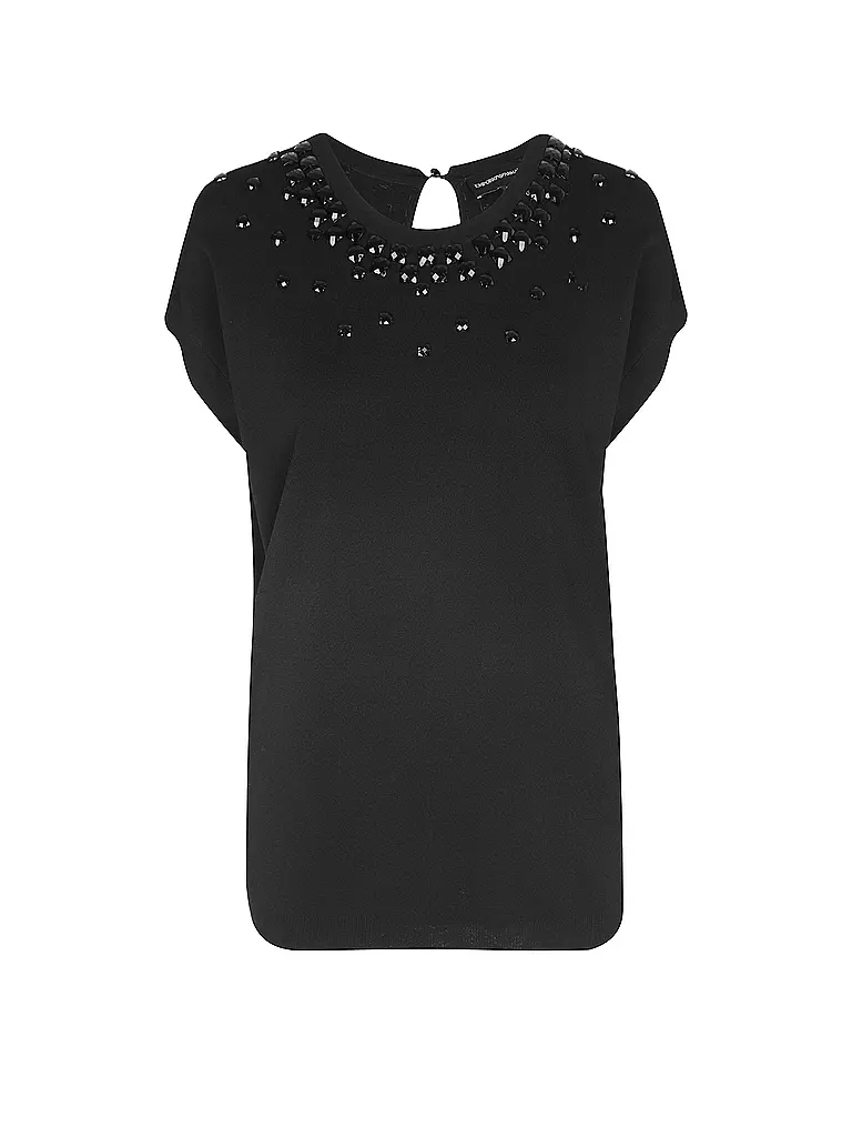 EMPORIO ARMANI Strickshirt schwarz