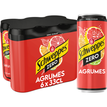 Schweppes Agrumes Zero 6 x 330ML