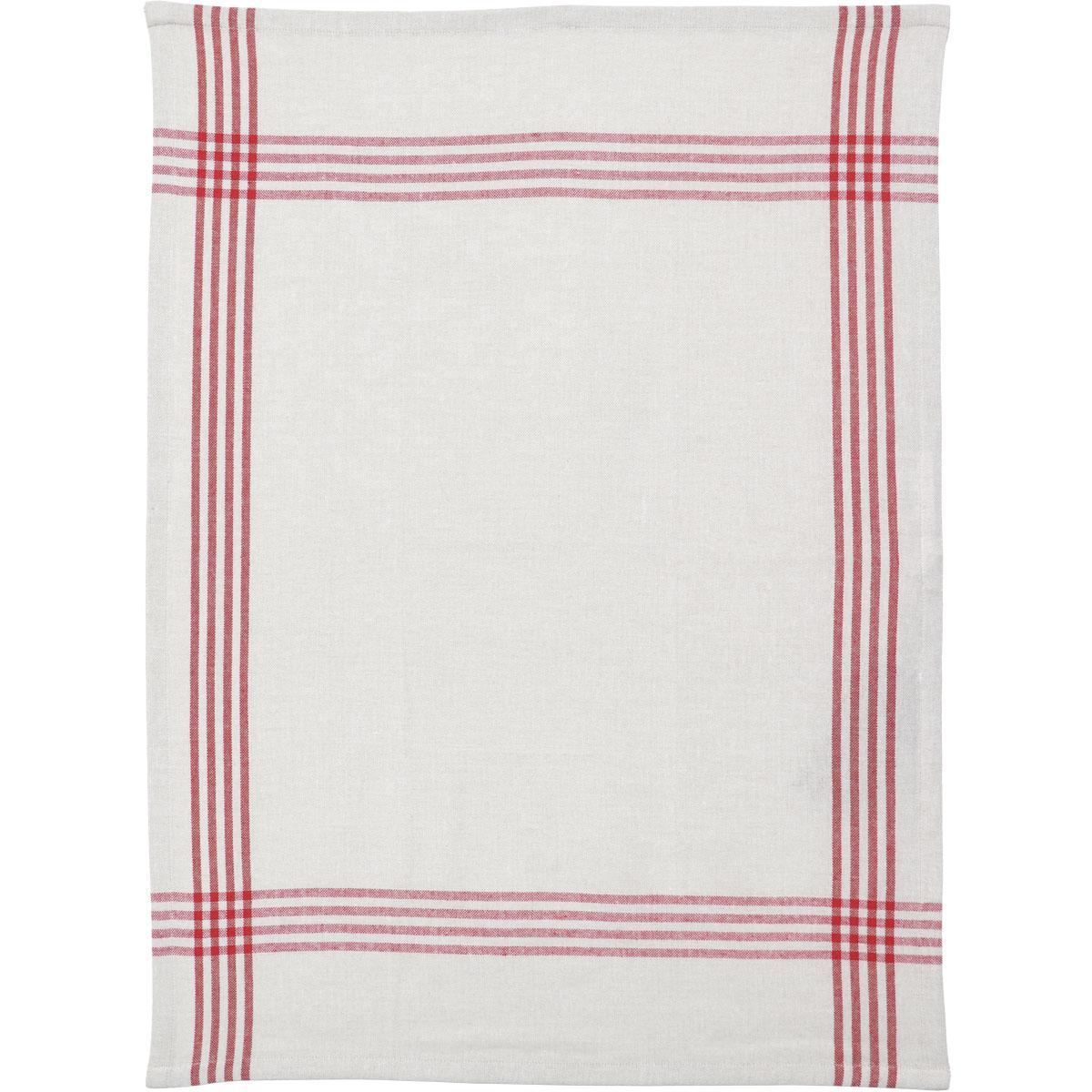 TORCHON OSCAR 50X70CM COTON POLYESTER ROUGE