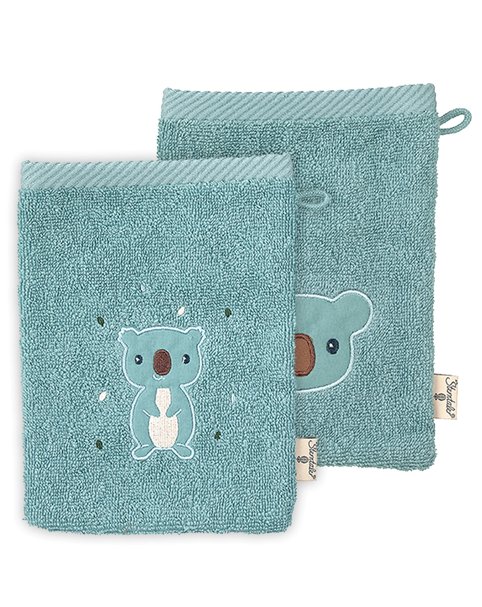 Waschhandschuh KALLA KOALA 2er Set in grün