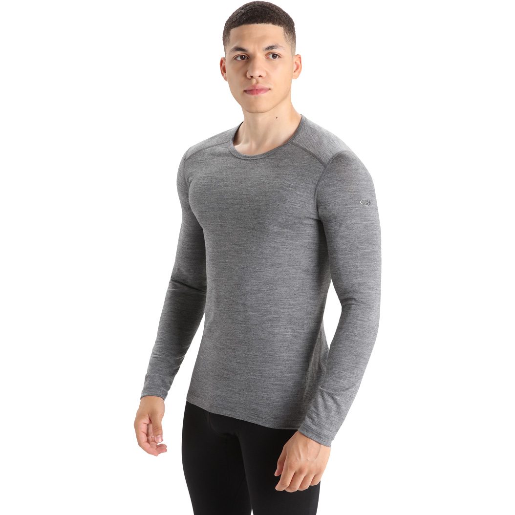 Icebreaker 200 Oasis Longlseeve Herren gritstone heather
