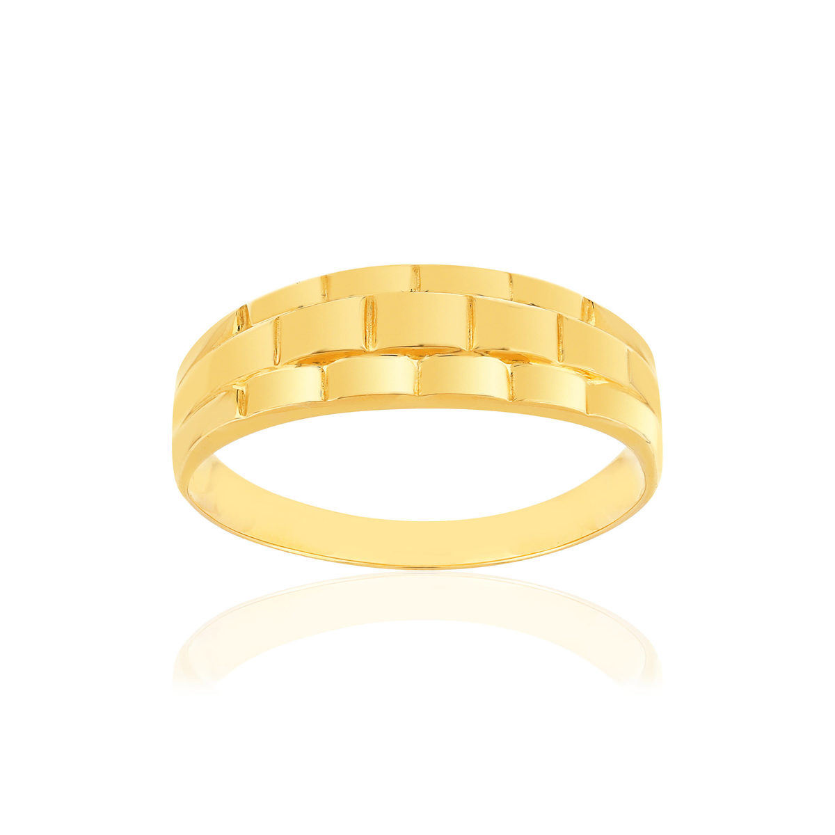 Bague or jaune 375