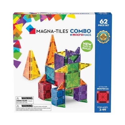 MAGNA-TILES MicroMAGS Combo Byggesett 62 Deler