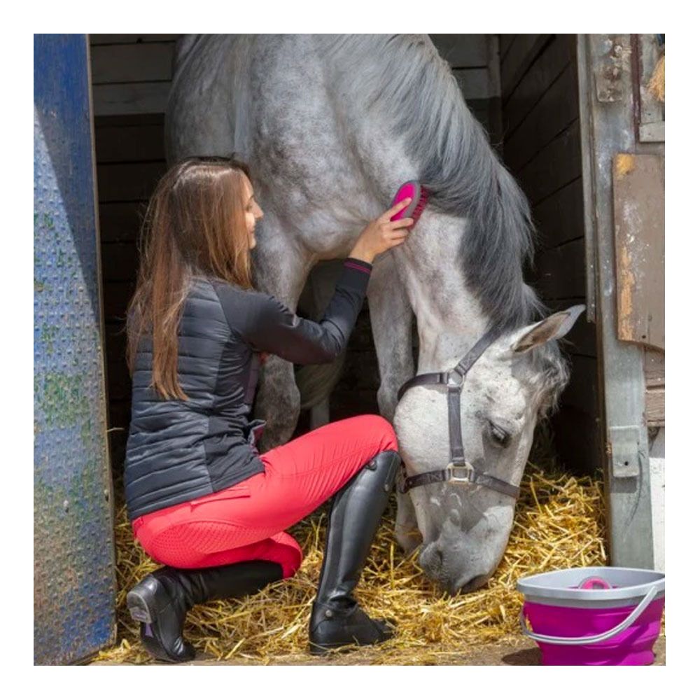 Equitheme MICRO - Pantalon fond de peau siliconé Femme rouge