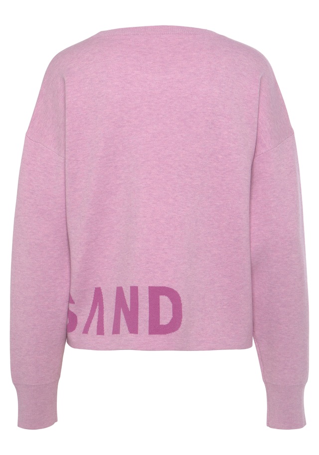Elbsand Strickpullover aus hochwertigem Strick mit eingestricktem Logo, Loungewear