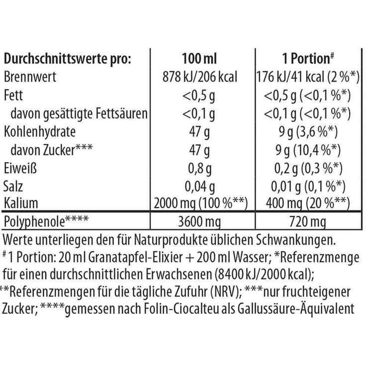 Granatapfel Elixier Dr. Jacob`s, 500 ml