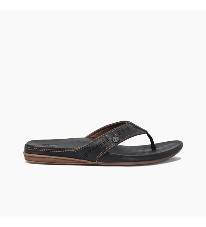 Reef CUSHION BOUNCE LUX BLACK/BROWN Teenslippers