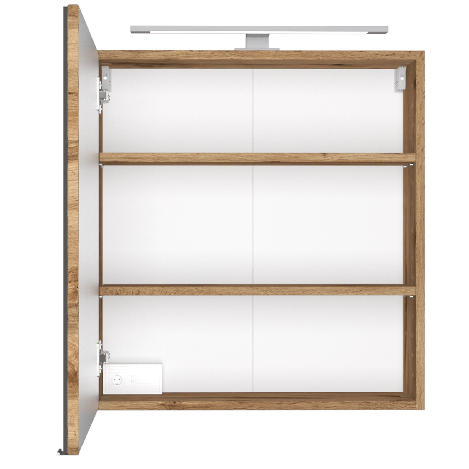 2-teiliges Badmöbel-SetDAVOS - Wotaneiche - 60 cm