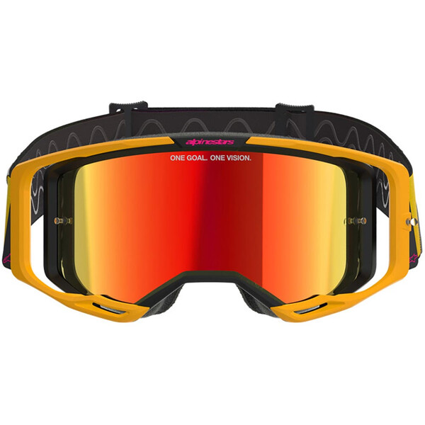 Alpinestars - Masque Vision 8 Corp Mirror Jaune / Rose / Rouge